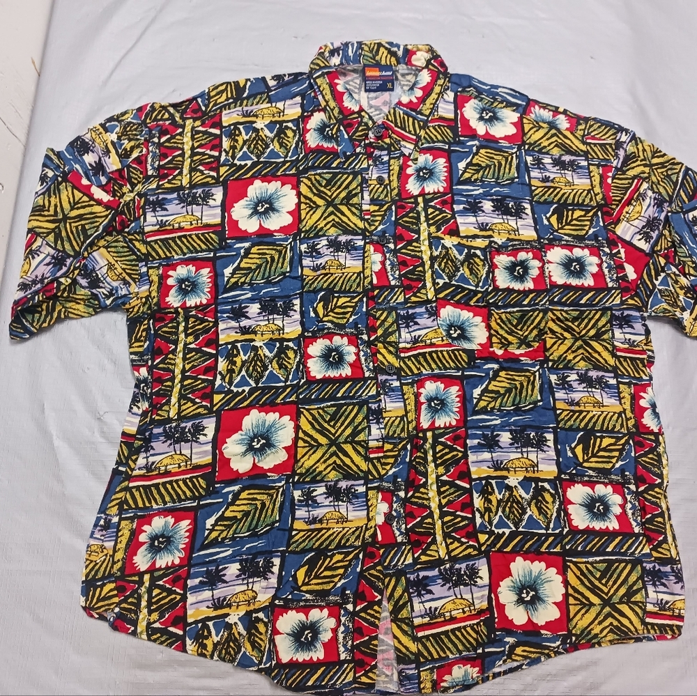 Colorful Floral Men's Casual Shirt